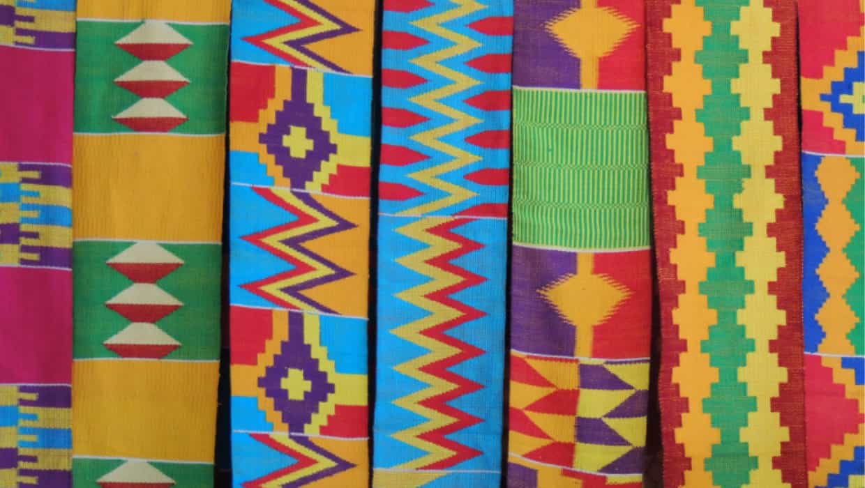 Kente Cloth Ghana African Handwoven Fabric Ashanti Kente 